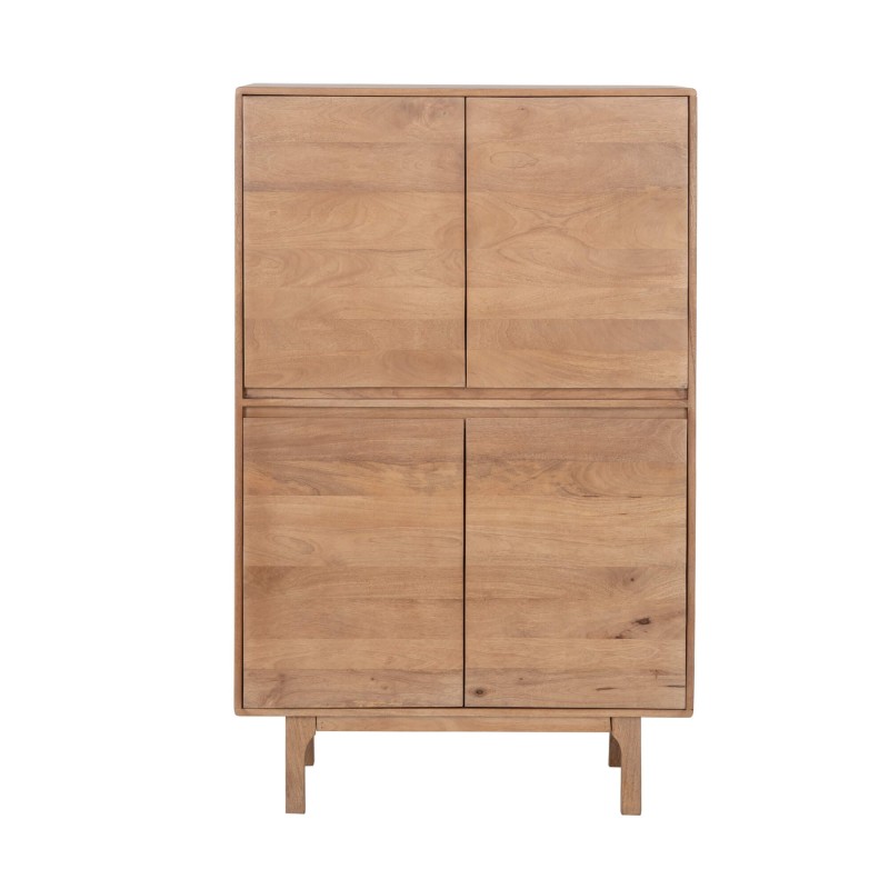 Armoire de rangement en bois massif naturel 90 cm - Ivar