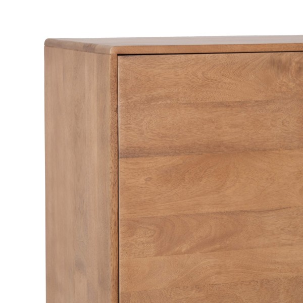 Armoire de rangement en bois massif naturel 90 cm - Ivar