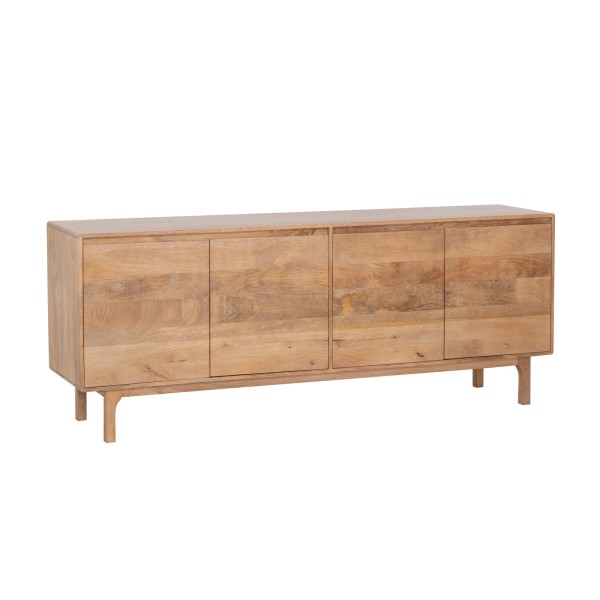 Enfilade en bois massif naturel 200 cm - Ivar