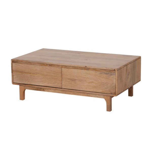 Table basse de salon en bois massif naturel - Ivar