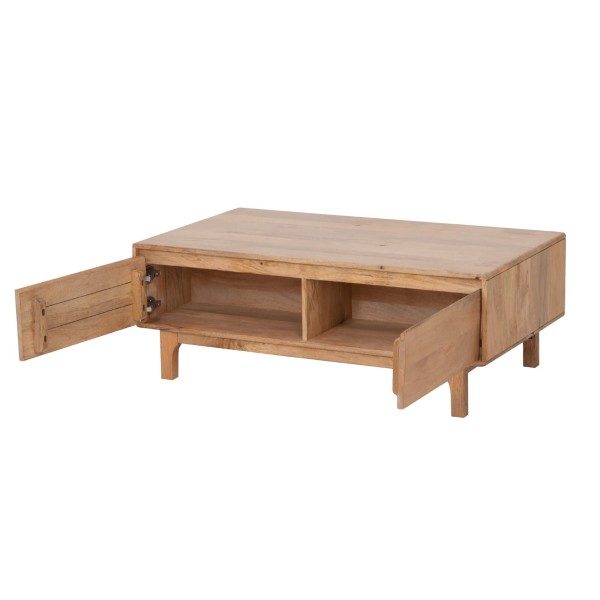 Table basse de salon en bois massif naturel - Ivar