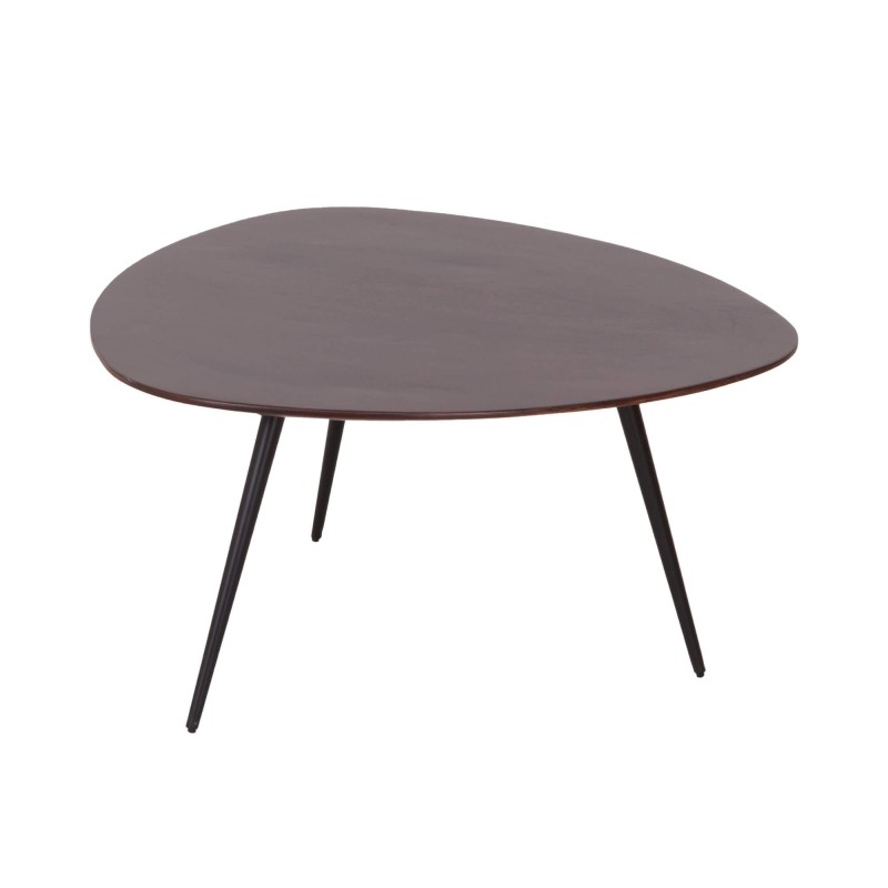 Ensemble de 2 tables basses gigognes vintage en bois massif - Aster