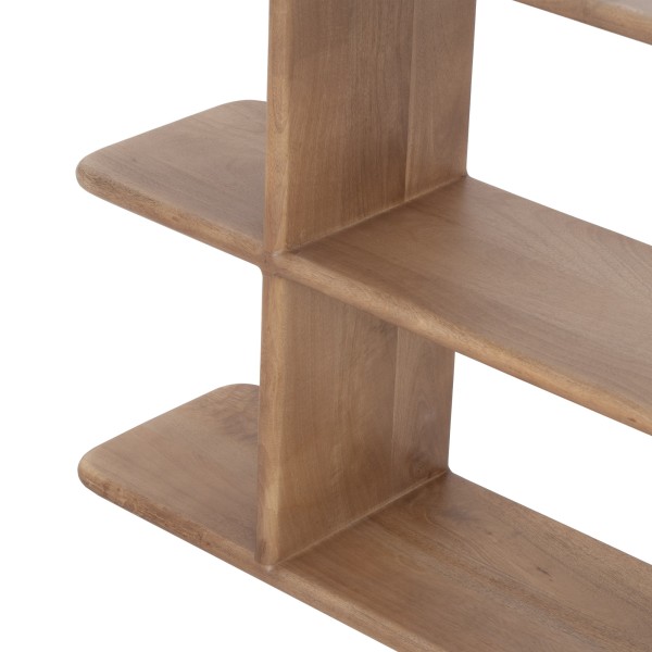 Etagère bibliothèque design en bois massif naturel 170 cm - Varda