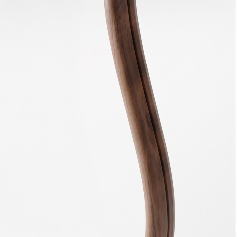Miroir mural organique design avec cadre en bois massif 80 x 160 cm