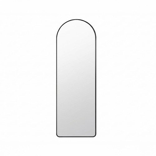 Grand miroir en arche à poser avec cadre en métal noir 50 x 150 cm