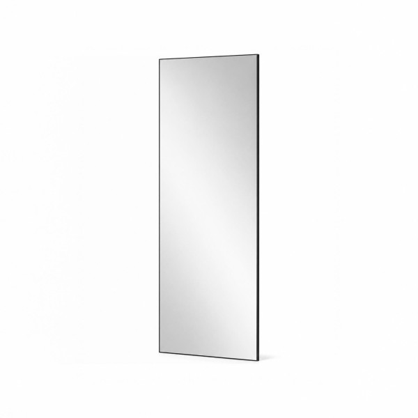 Miroir mural rectangulaire avec cadre noir 50 x 150 cm