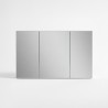 Armoire murale de salle de bain avec miroir triptyque 120 x 75 cm