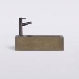 Petit lavabo pour toilettes à suspendre en béton - Core