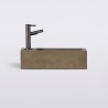 Petit lavabo pour toilettes à suspendre en béton - Core