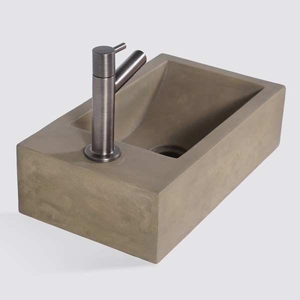 Petit lavabo pour toilettes à suspendre en béton - Core