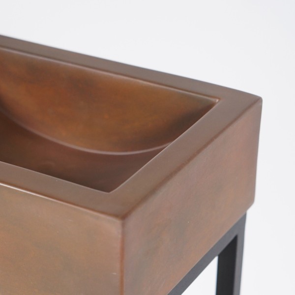 Lave-mains avec porte-serviette et vasque en béton - Core