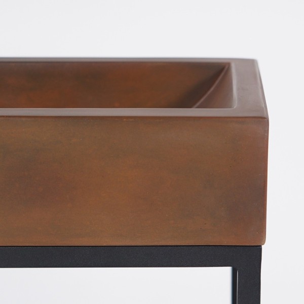 Lave-mains avec porte-serviette et vasque en béton - Core