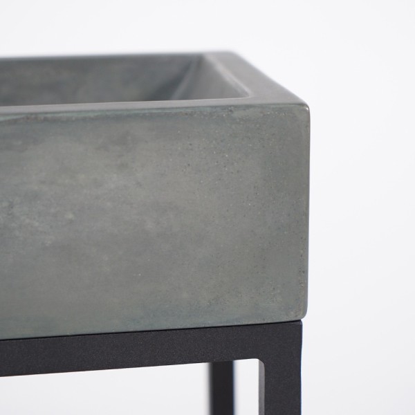 Lave-mains avec porte-serviette et vasque en béton - Core