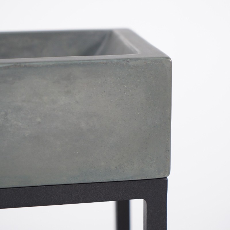 Lave-mains avec porte-serviette et vasque en béton - Core