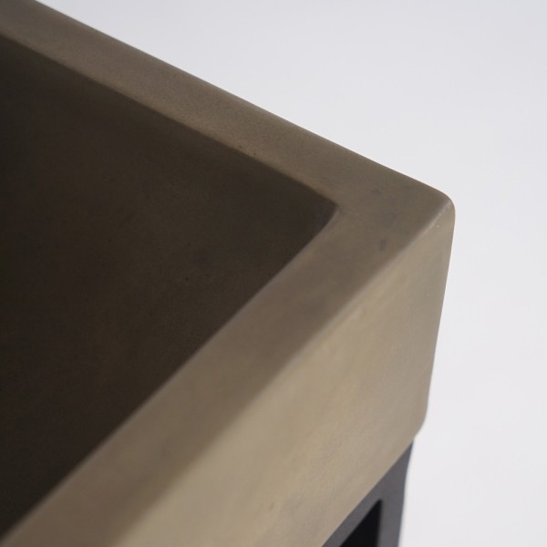 Lave-mains avec porte-serviette et vasque en béton - Core