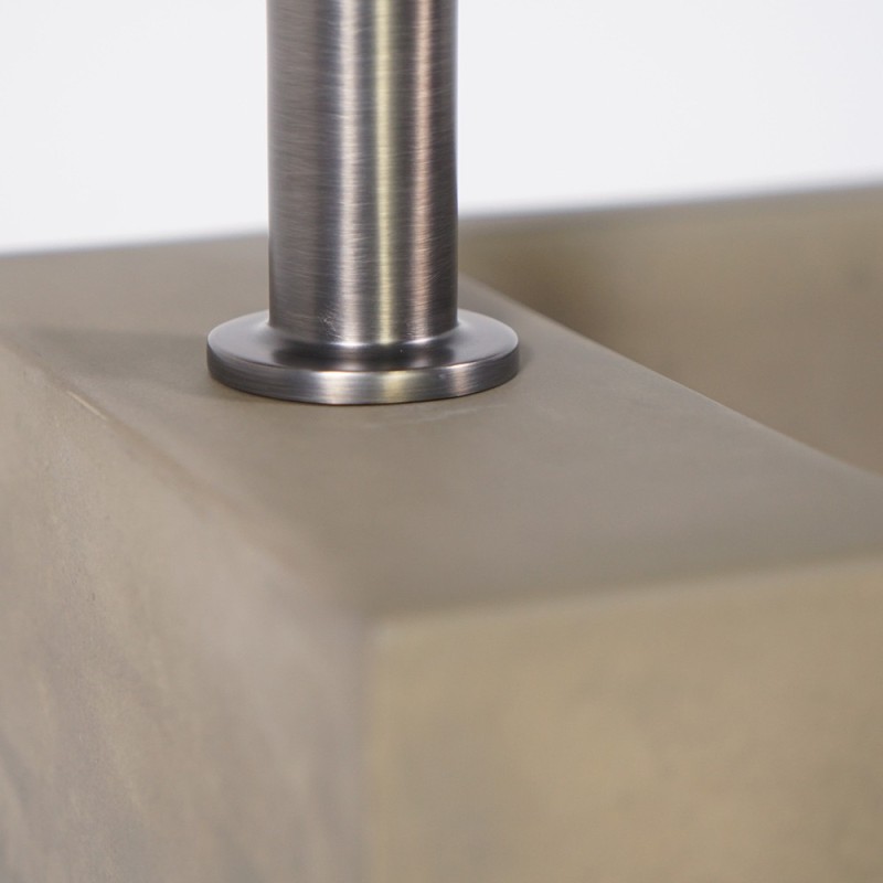 Lave-mains avec porte-serviette et vasque en béton - Core