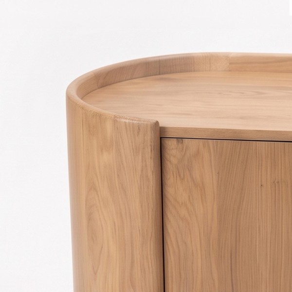 Meuble TV en bois de chêne massif 165 cm - Lago