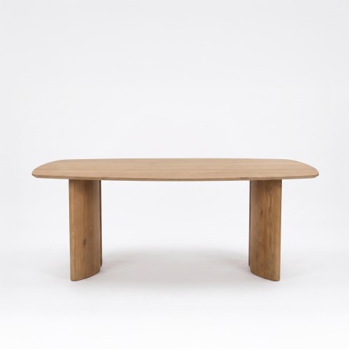 Table pour salle à manger en bois de chêne massif 200 cm - Lago