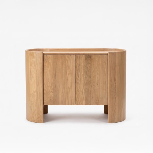 Buffet en bois de chêne massif 2 portes 110 cm - Lago