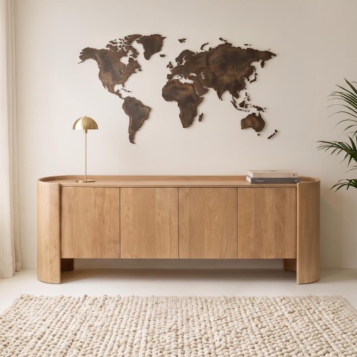 Enfilade en bois de chêne massif 210 cm - Lago