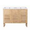 Meuble de salle de bain en bois massif de teck 120 cm - Mentari