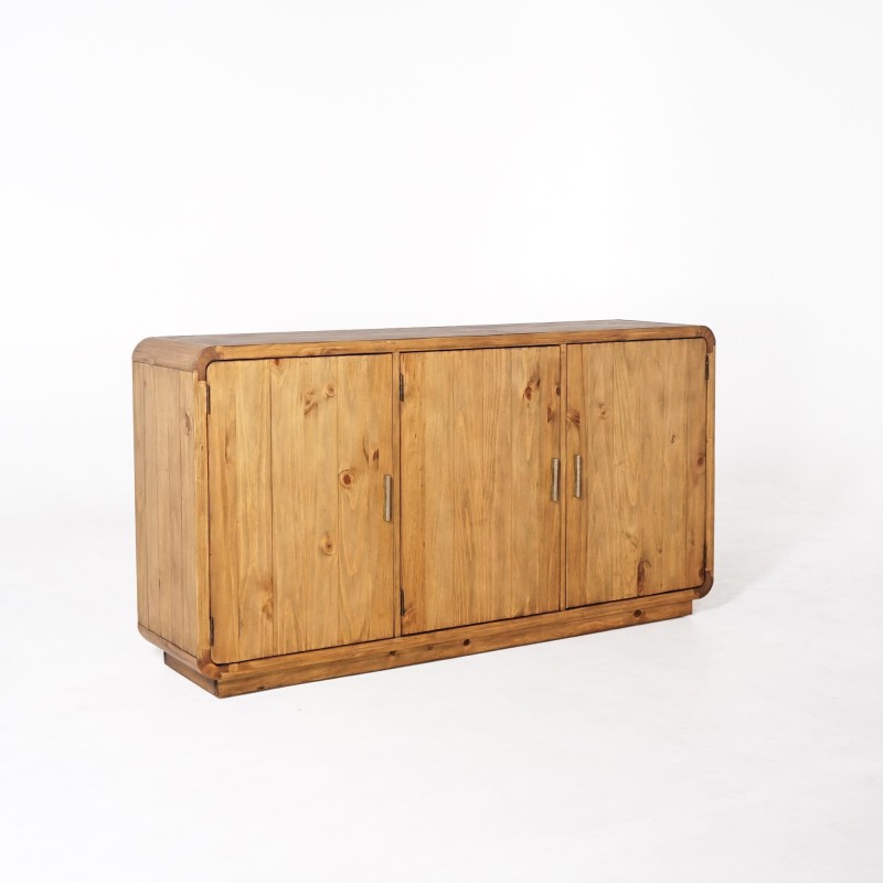 Bahut en bois massif naturel de pin 160 cm - Valdora