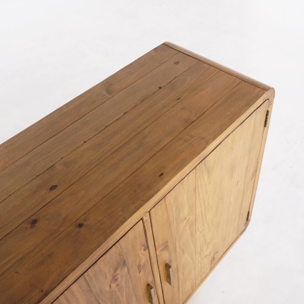 Bahut en bois massif naturel de pin 160 cm - Valdora