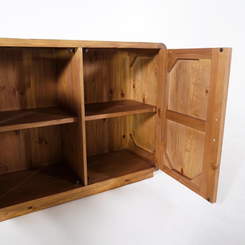 Bahut en bois massif naturel de pin 160 cm - Valdora