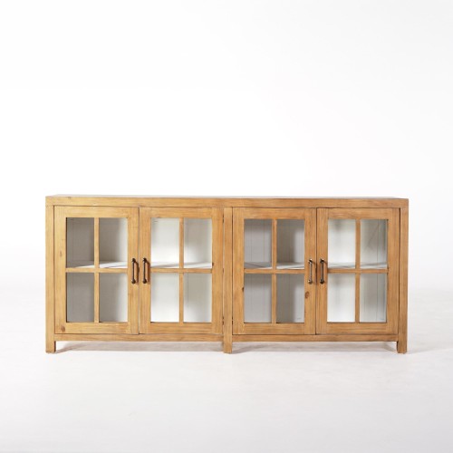 Enfilade en bois massif naturel de pin 210 cm - Ashford