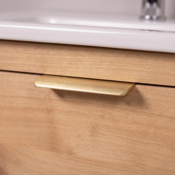 Meuble de salle de bain double vasque en bois massif - Sylva