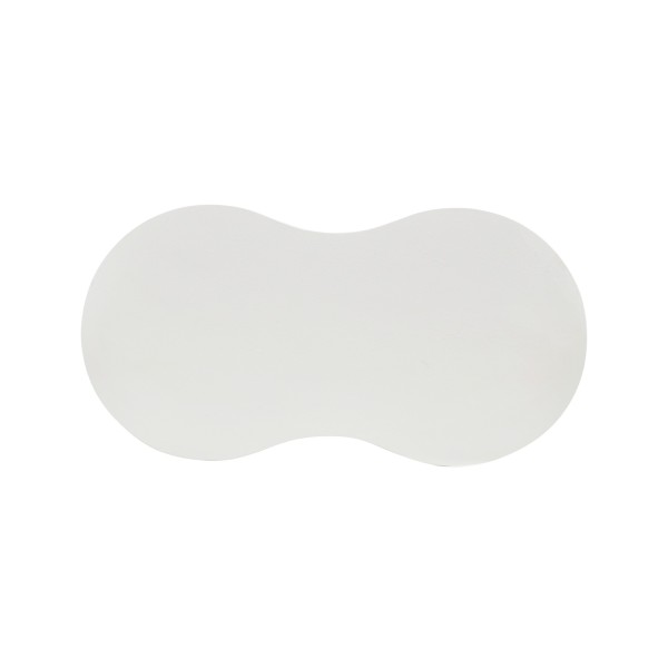 Table basse design blanche en marbre composite - Arco