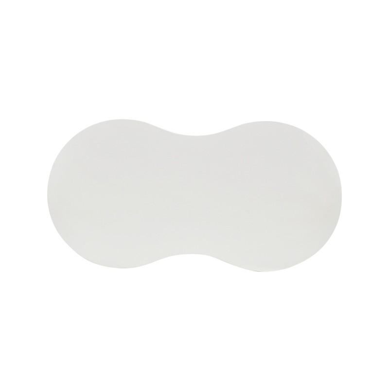 Table basse design blanche en marbre composite - Arco