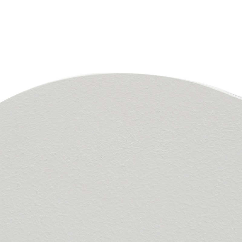 Table basse design blanche en marbre composite - Arco