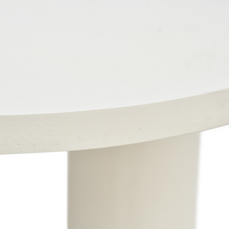 Table basse design blanche en marbre composite - Arco