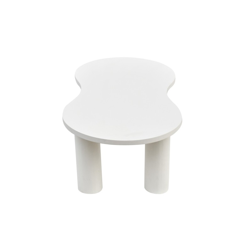 Table basse design blanche en marbre composite - Arco