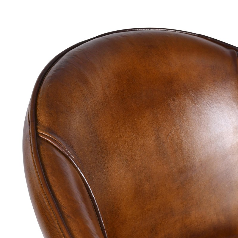 Chaise de bar en cuir Ritz