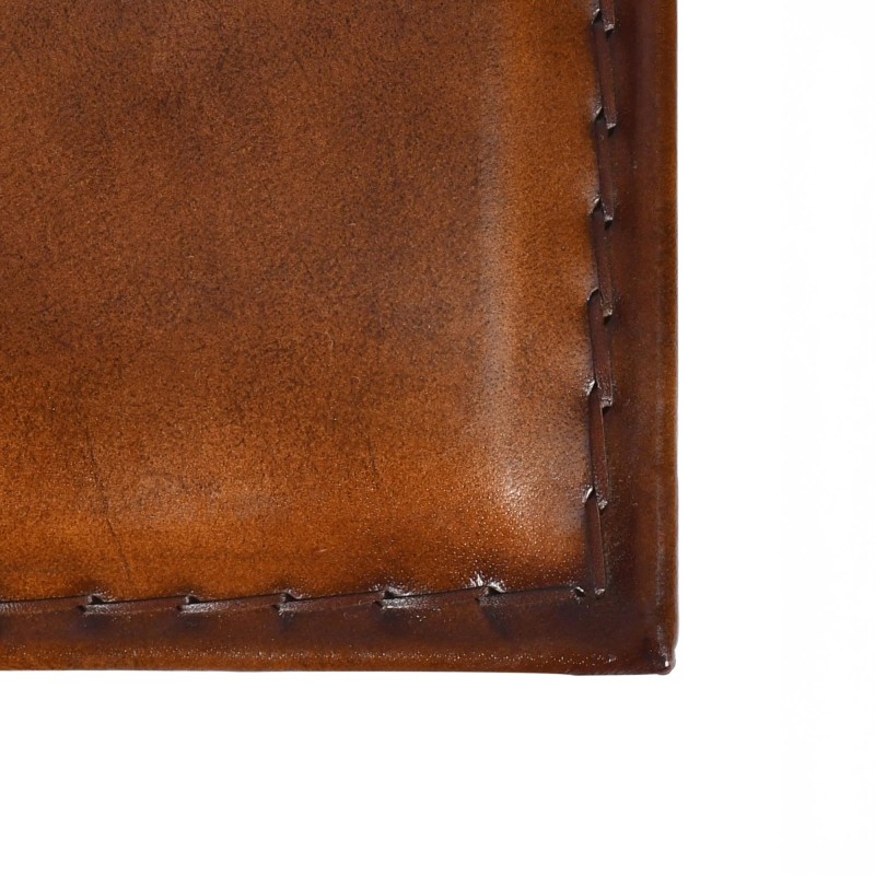 Tabouret d’appoint pliant en cuir vintage - Smart