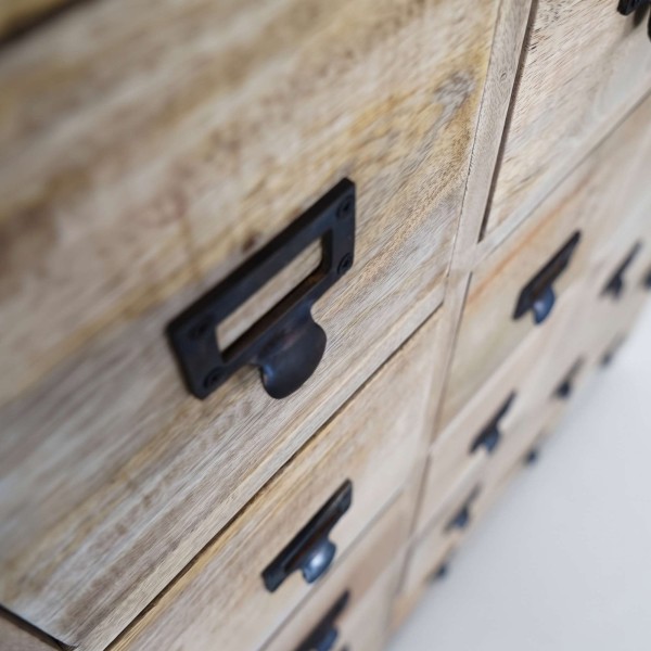 Meuble de rangement en bois massif à tiroirs