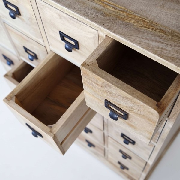 Meuble de rangement en bois massif à tiroirs