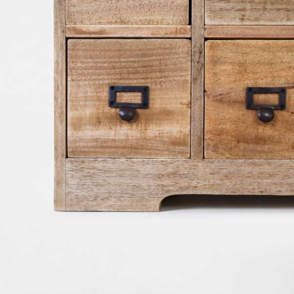 Meuble de rangement en bois massif à tiroirs