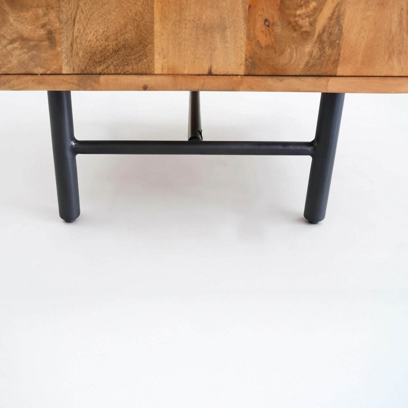 Buffet 3 tiroirs en manguier massif 85 cm - Flow