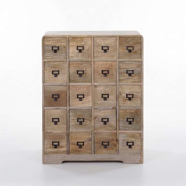 Meuble de rangement en bois massif à tiroirs