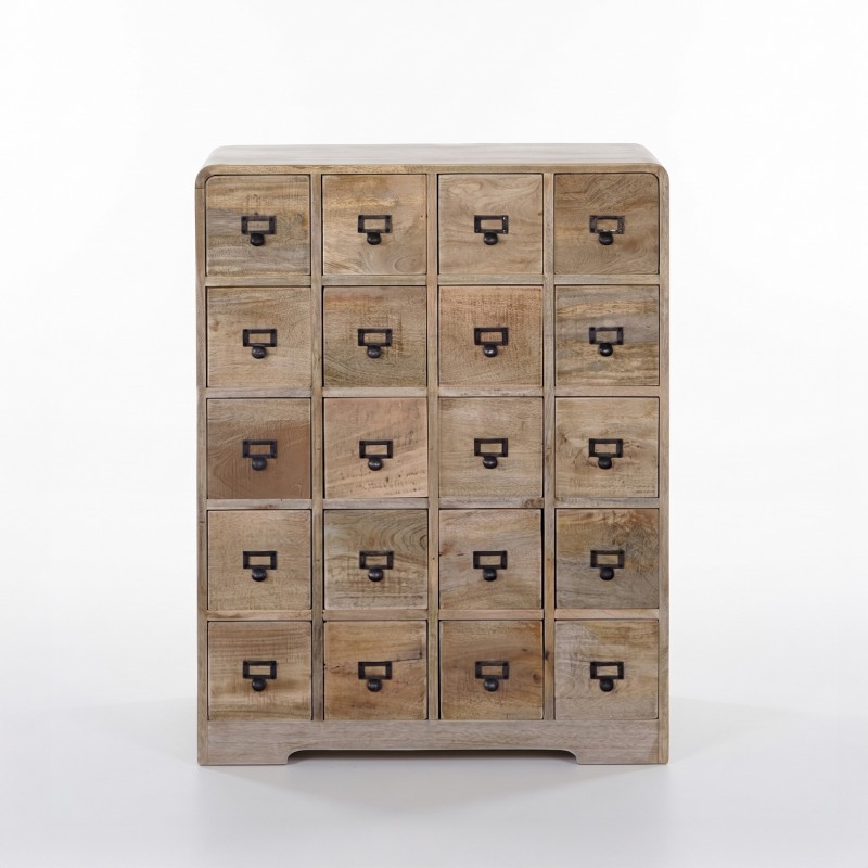 Meuble de rangement en bois massif à tiroirs