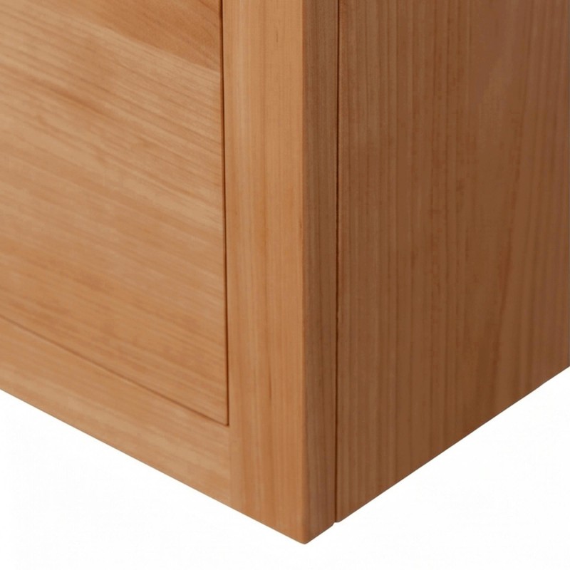 Meuble de salle de bain double vasque en bois massif de teck - Sylva