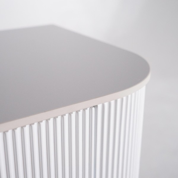 Meuble sous vasque suspendu blanc avec plan en céramique 150 cm - Olivine