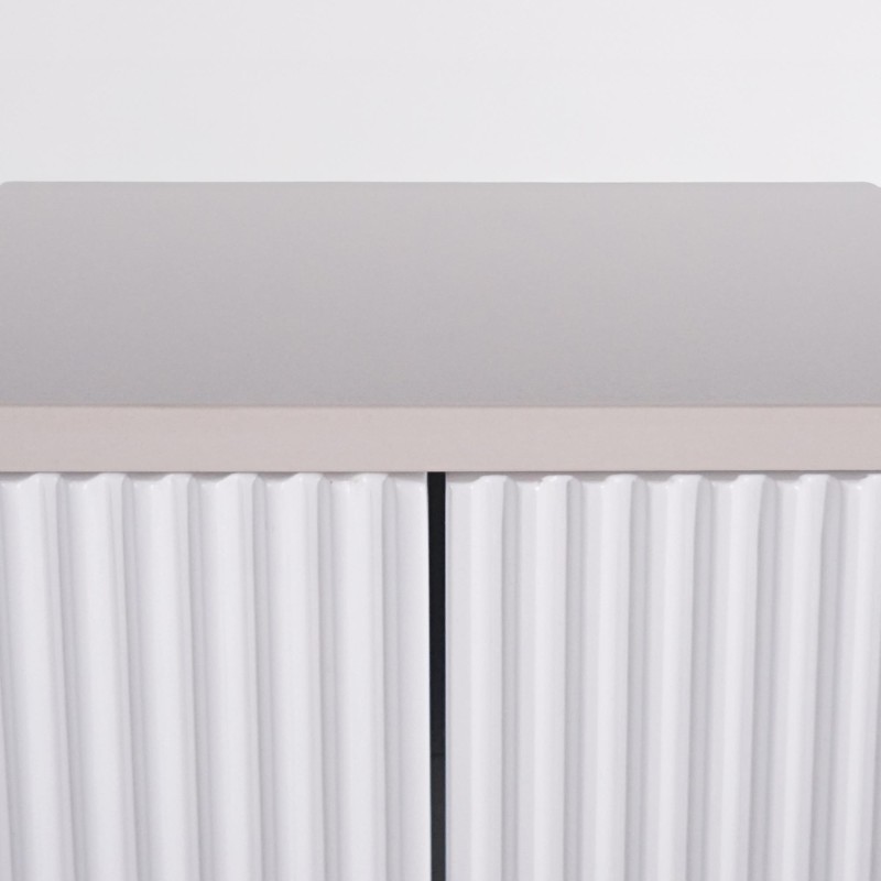 Meuble sous vasque suspendu blanc avec plan en céramique 150 cm - Olivine