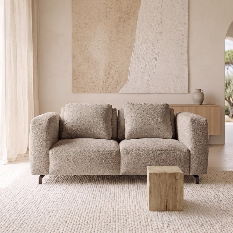 Canapé moderne 3 places en tissu - Miro