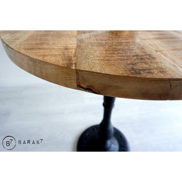 Table ronde industrielle bistrot 60 cm