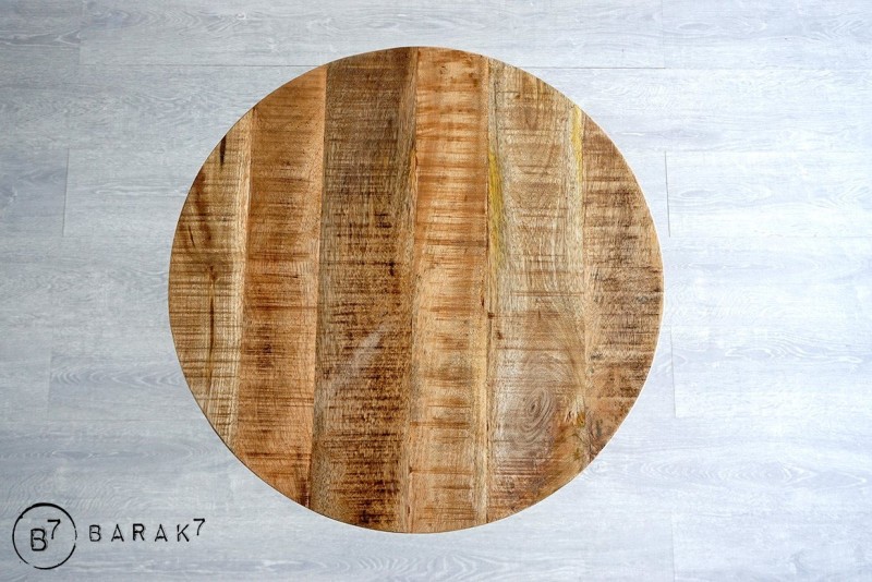 Table restaurant ronde industrielle bistrot 60 cm
