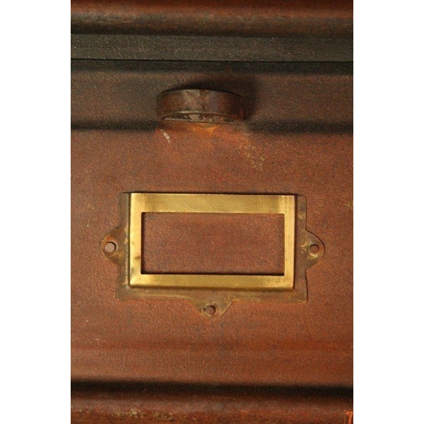 Meuble postier industriel finition rouille